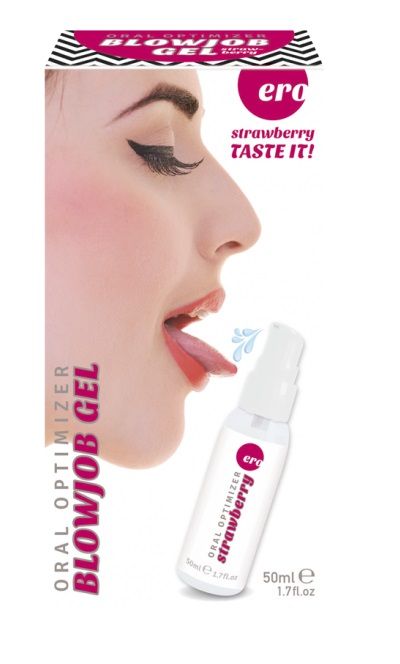 Увлажняющий гель для орального секса с ароматом клубники - 50 мл. - Ero - купить с доставкой в Казани