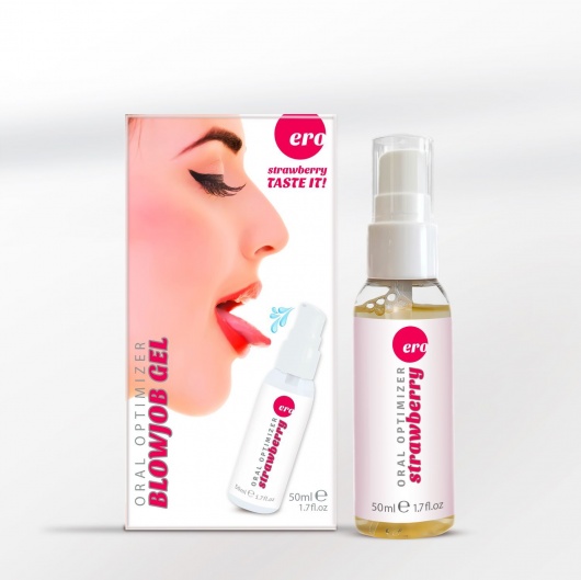 Увлажняющий гель для орального секса с ароматом клубники - 50 мл. - Ero - купить с доставкой в Казани