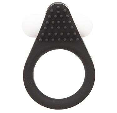 Чёрное эрекционное кольцо LIT-UP SILICONE STIMU RING 1 BLACK - Dream Toys - в Казани купить с доставкой