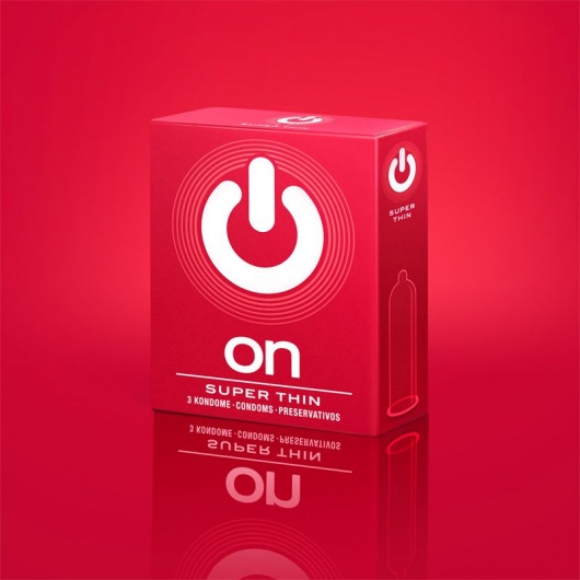 Супертонкие презервативы ON) Super Thin - 3 шт. - ON) - купить с доставкой в Казани