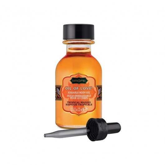 Масло для ласк с ароматом манго Oil of Love Tropical Mango - 22 мл. - Kama Sutra - купить с доставкой в Казани