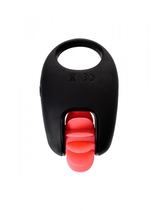 Чёрно-красное эрекционное виброкольцо Erotist - Erotist Adult Toys - в Казани купить с доставкой