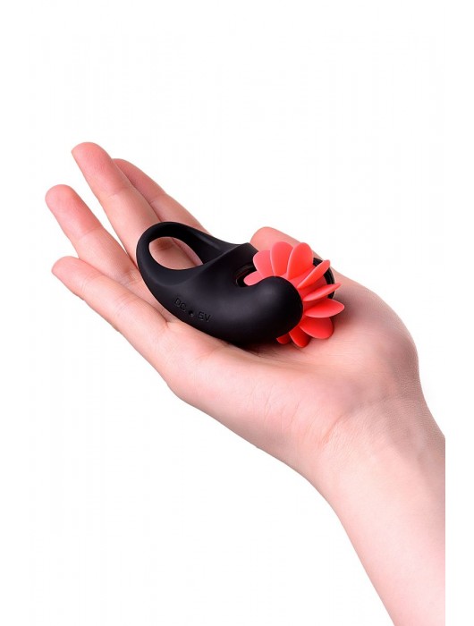 Чёрно-красное эрекционное виброкольцо Erotist - Erotist Adult Toys - в Казани купить с доставкой