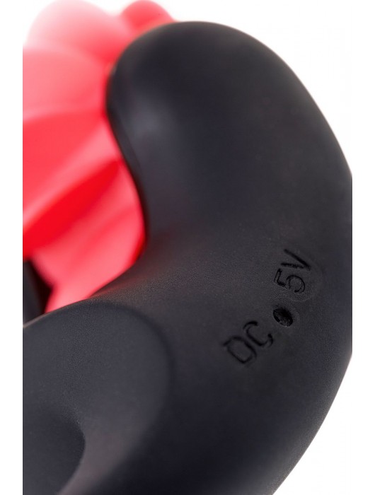 Чёрно-красное эрекционное виброкольцо Erotist - Erotist Adult Toys - в Казани купить с доставкой