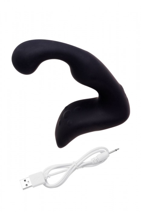 Чёрный изогнутый вибростимулятор простаты Erotist - Erotist Adult Toys - в Казани купить с доставкой