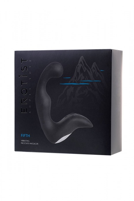 Чёрный изогнутый вибростимулятор простаты Erotist - Erotist Adult Toys - в Казани купить с доставкой