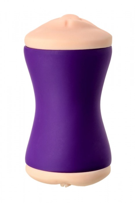 Двухсторонний мастурбатор JOS YARA в фиолетовой колбе - JOS - в Казани купить с доставкой