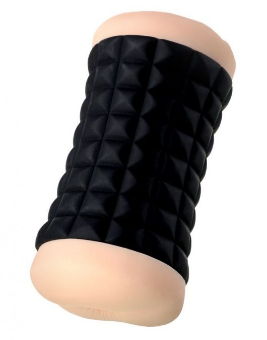 Двухсторонний мастурбатор JOS JANICE в черном цилиндре - JOS - в Казани купить с доставкой