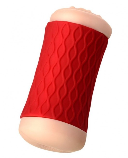 Двухсторонний мастурбатор JOS  NADIN в красном цилиндре - JOS - в Казани купить с доставкой