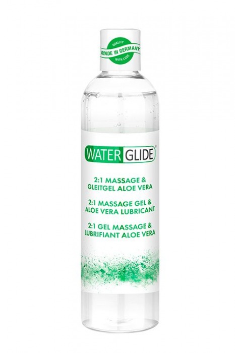 Гель-смазка 2-в-1 MASSAGE   LUBRICANT ALOE VERA - 300 мл. - Waterglide - купить с доставкой в Казани