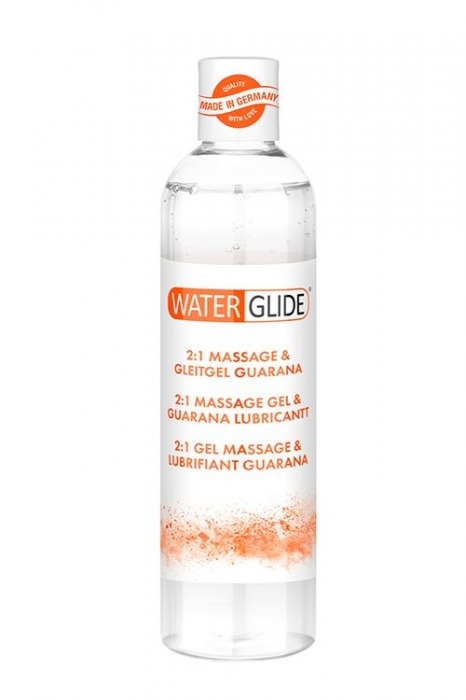 Гель-смазка 2-в-1 MASSAGE   LUBRICANT GUARANA - 300 мл. - Waterglide - купить с доставкой в Казани