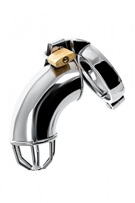 Серебристый мужской пояс верности TOYFA Metal - ToyFa - купить с доставкой в Казани