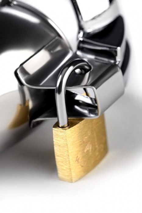 Серебристый мужской пояс верности TOYFA Metal - ToyFa - купить с доставкой в Казани