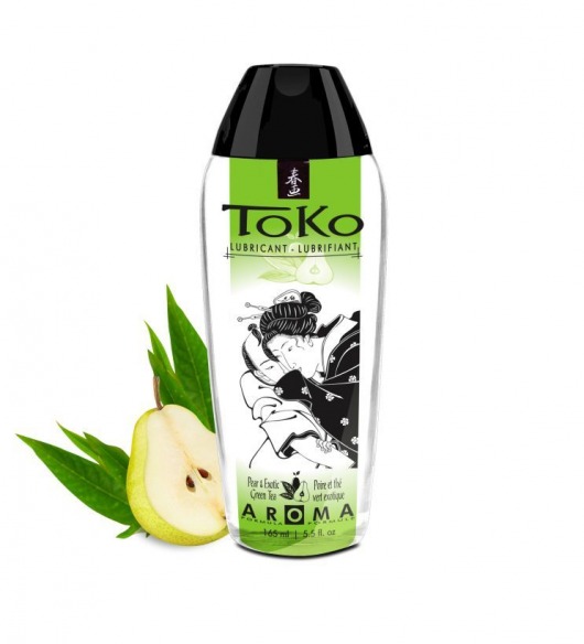 Интимный гель TOKO Pear   Exotic Green Tea с ароматом груши и зеленого чая - 165 мл. - Shunga - купить с доставкой в Казани