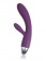 Фиолетовый вибратор Alice с клиторальным стимулятором - Svakom