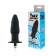 Черная ребристая вибровтулка с ограничителем - 9 см. - Sex Expert в Казани Черная ребристая вибровтулка с ограничителем - 9 см. - Sex Expert
