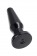 Черная анальная втулка Gemini β - 12,3 см. - POPO Pleasure