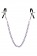 Зажимы для сосков с фиолетовой цепочкой Sweet Caress Nipple Chain - Sweet Caress - купить с доставкой в Казани