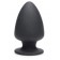 Черная мягкая анальная пробка Squeezable Small Anal Plug - 9 см. - XR Brands