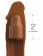 Коричневая насадка на член 2  Silicone X-tension - 20,3 см. - Pipedream - в Казани купить с доставкой