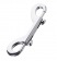 Серебристый двухсторонний карабин TOYFA Metal - ToyFa - купить с доставкой в Казани